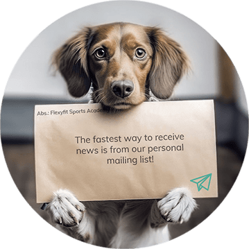 Kontaktformular Bild Newsletter Hund mit Brief